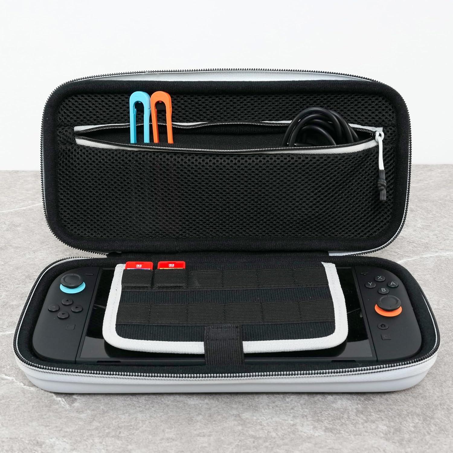 image:imageTurtle Beach PlayTrek Travel Case Koopa Troop Nintendo Switch 2 Nintendo Switch Nintendo Switch OLED Model Storage Protection Game Card Holder Hard Shell GlowintheDarkStellar White