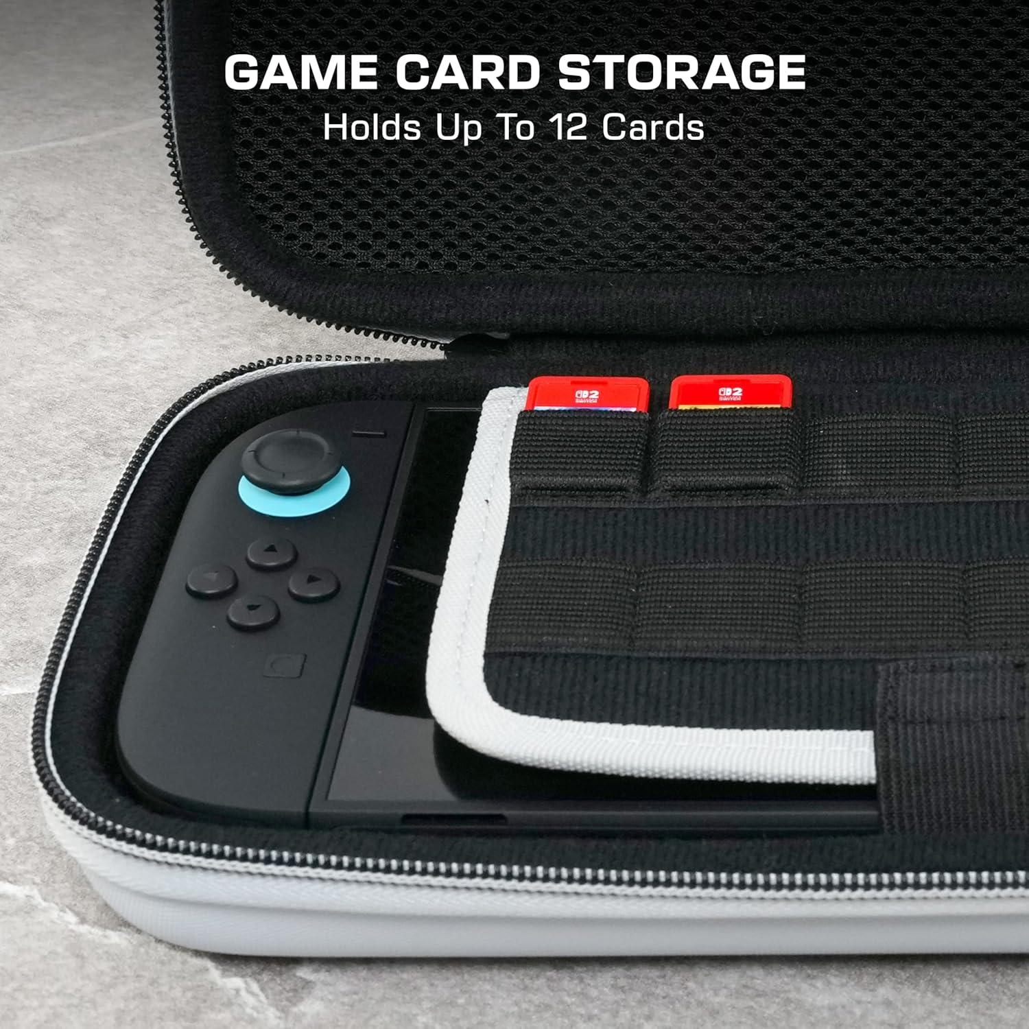 image:imageTurtle Beach PlayTrek Travel Case Koopa Troop Nintendo Switch 2 Nintendo Switch Nintendo Switch OLED Model Storage Protection Game Card Holder Hard Shell GlowintheDarkStellar White