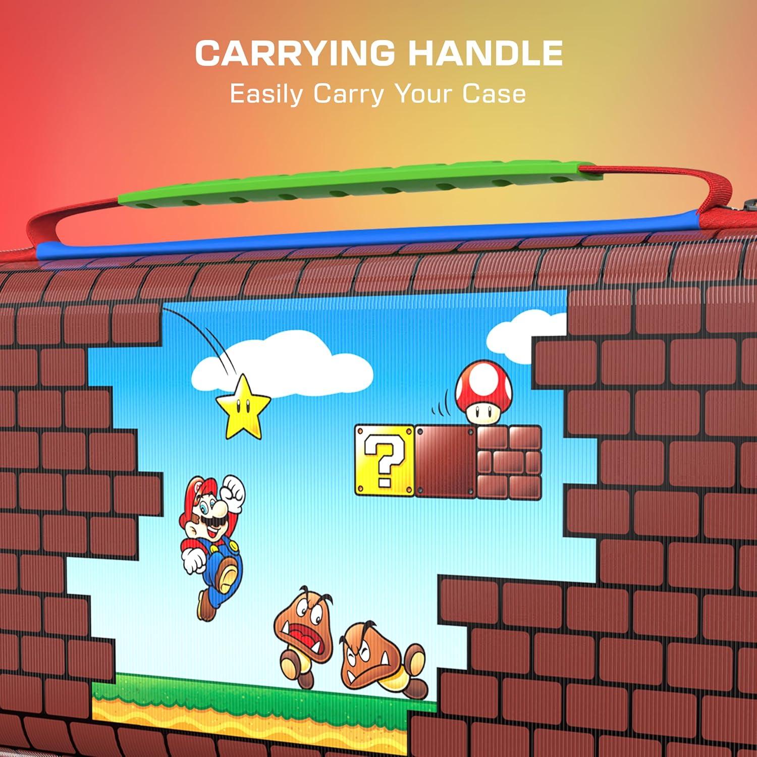 image:imageTurtle Beach PlayTrek Travel Case Koopa Troop Nintendo Switch 2 Nintendo Switch Nintendo Switch OLED Model Storage Protection Game Card Holder Hard Shell GlowintheDarkMario Bricks