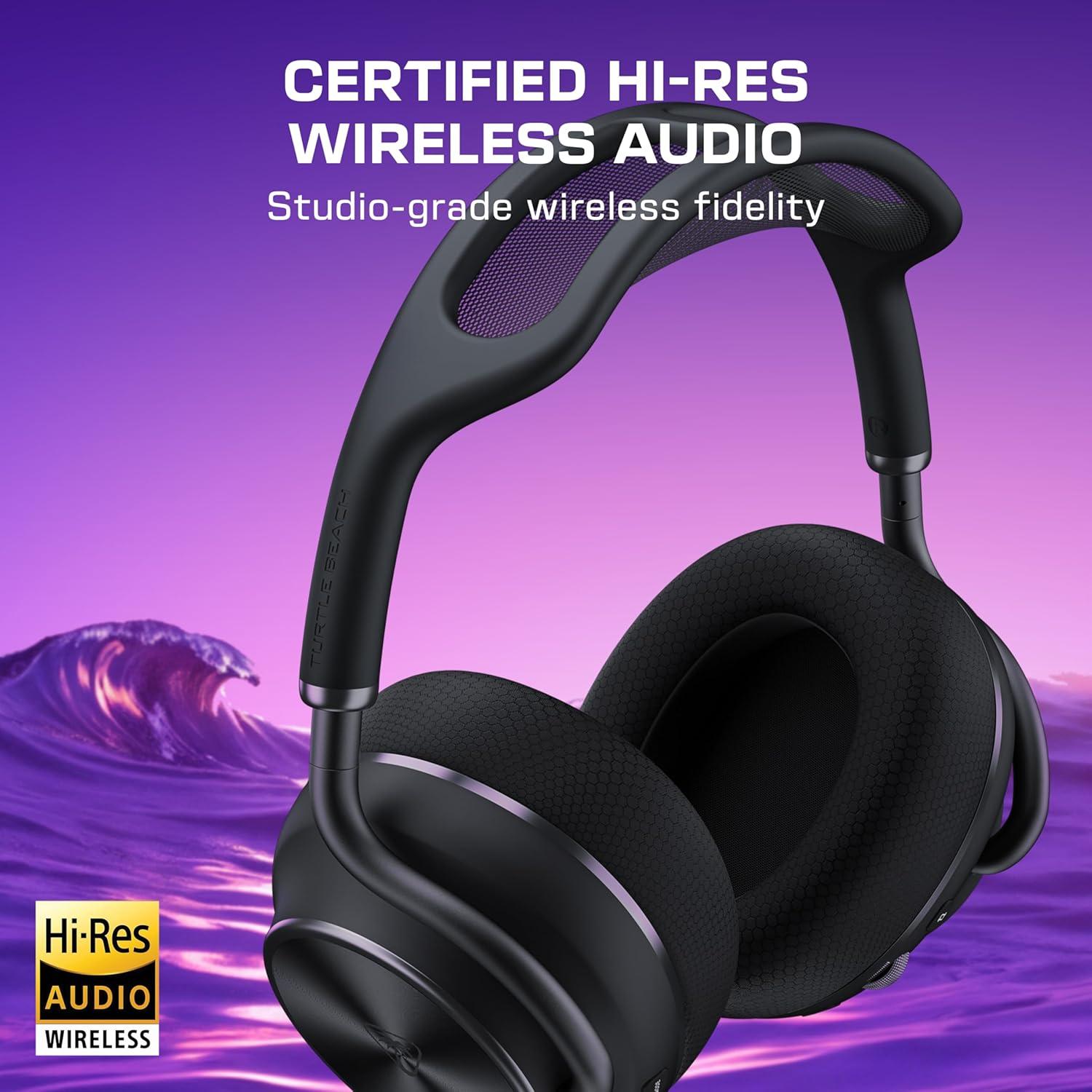 image:imageTurtle Beach Stealth Pro II Premium Wireless Gaming Headset for Xbox Series XS PS5 PS4 PC HiRes Audio Dolby Atmos Active Noise Cancellation Simultaneous Bluetooth 24bit Audio BlackBlack