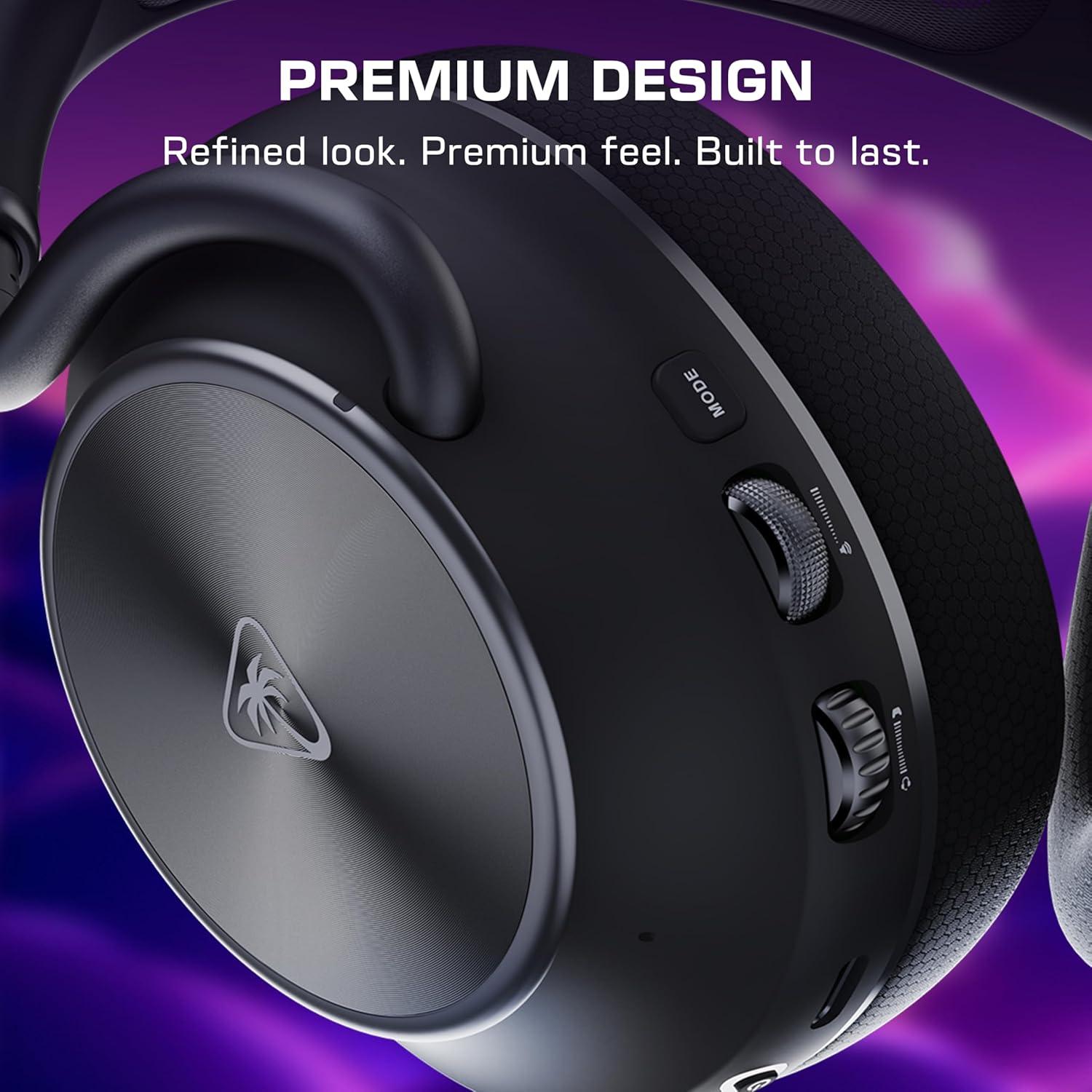 image:imageTurtle Beach Stealth Pro II Premium Wireless Gaming Headset for Xbox Series XS PS5 PS4 PC HiRes Audio Dolby Atmos Active Noise Cancellation Simultaneous Bluetooth 24bit Audio BlackBlack