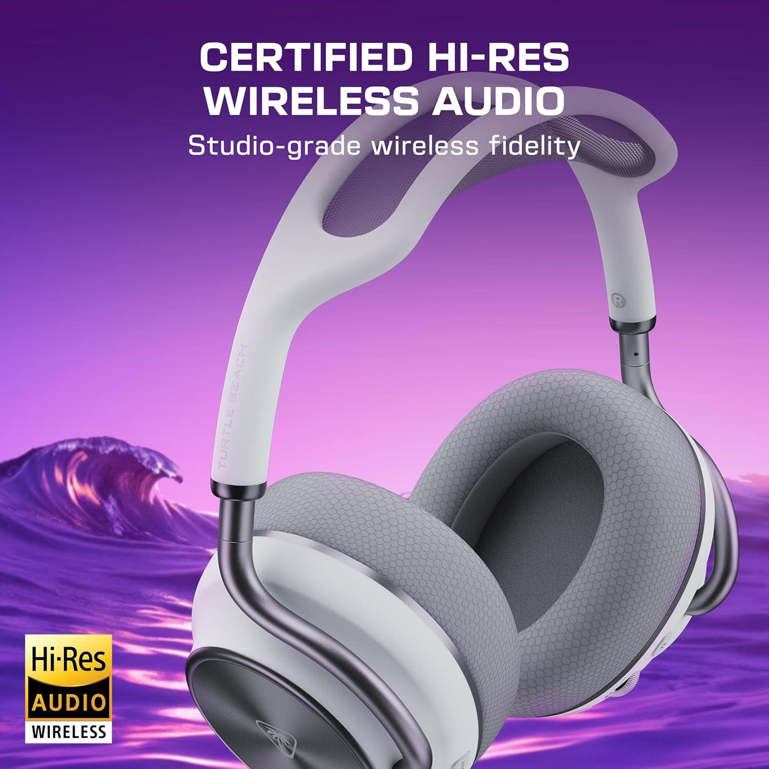 image:imageTurtle Beach Stealth Pro II Premium Wireless Gaming Headset for Xbox Series XS PS5 PS4 PC HiRes Audio Dolby Atmos Active Noise Cancellation Simultaneous Bluetooth 24bit Audio BlackWhite